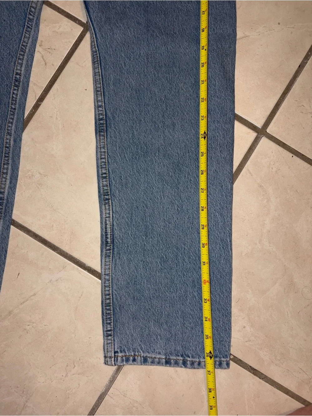 Levi's 502 Men's Light Blue Straight Jeans - Picture 8 of 9
